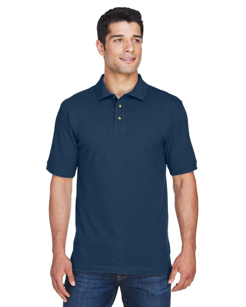 Harriton M200 - Men's 6 oz. Ringspun Cotton Piqué Short-Sleeve Polo