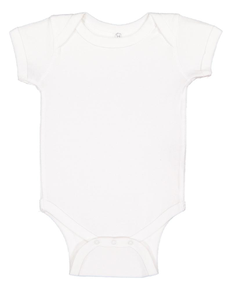 Rabbit Skins 4400 - Body para bebé de 5 oz. Baby Rib con hombros solapados