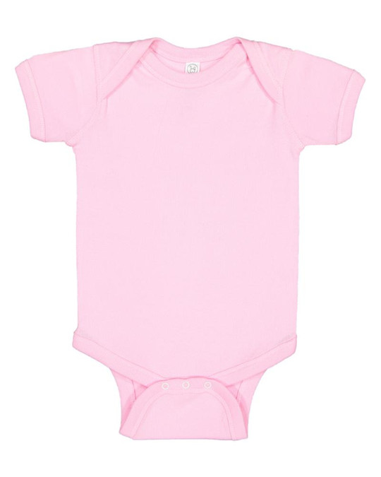 Rabbit Skins 4400 - Infant 5 oz. Baby Rib Lap Shoulder Bodysuit