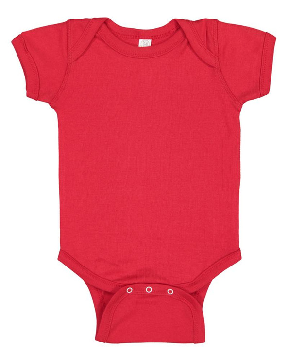 Rabbit Skins 4400 - Infant 5 oz. Baby Rib Lap Shoulder Bodysuit
