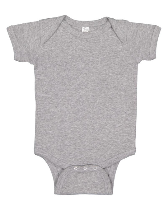 Rabbit Skins 4400 - Body para bebé de 5 oz. Baby Rib con hombros solapados