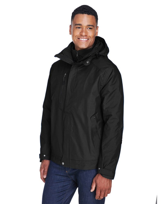 Ash City North End 88178 - Caprice Manteau 3 En 1 Pour Homme Avec Manteau Intérieur À Extérieur Doux