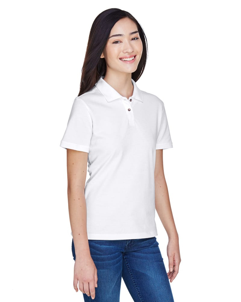 Harriton M200W - Ladies 6 oz. Ringspun Cotton Piqué Short-Sleeve Polo