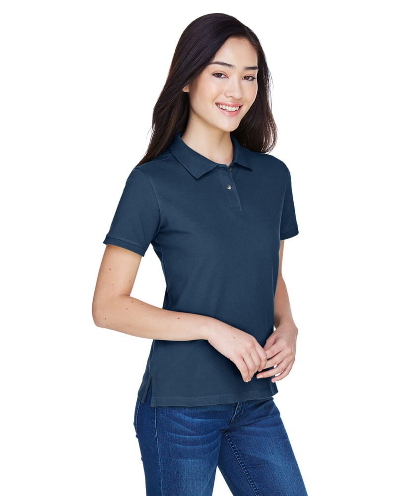 Harriton M200W - Ladies 6 oz. Ringspun Cotton Piqué Short-Sleeve Polo