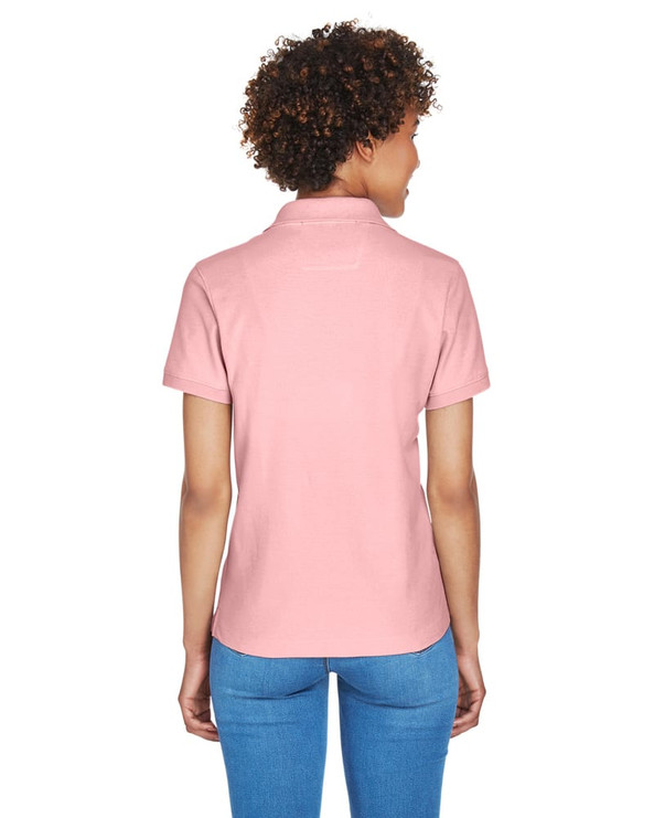 Devon & Jones D100W - Ladies Pima Piqué Short-Sleeve Y-Collar Polo