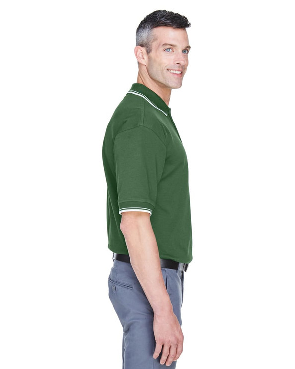 Devon & Jones D140 - Men's Tipped Perfect Pima Interlock Polo