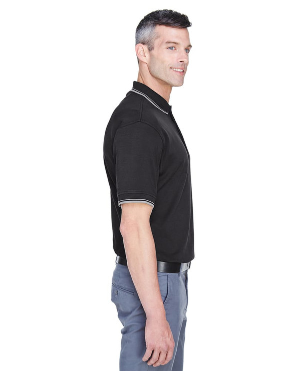Devon & Jones D140 - Men's Tipped Perfect Pima Interlock Polo