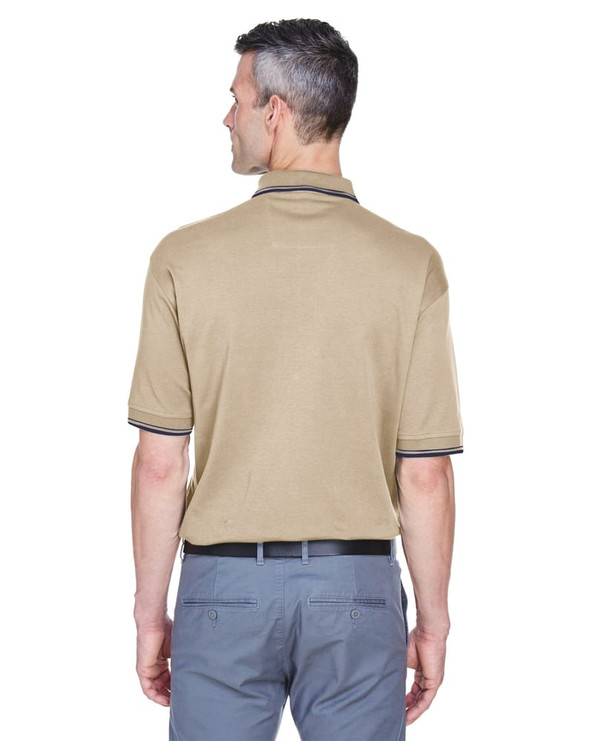 Devon & Jones D140 - Men's Tipped Perfect Pima Interlock Polo