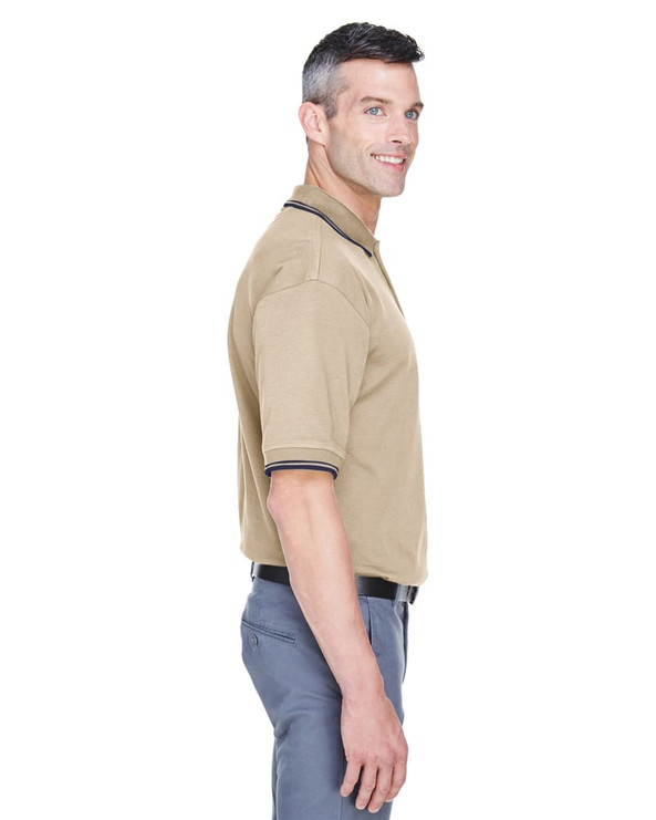 Devon & Jones D140 - Men's Tipped Perfect Pima Interlock Polo