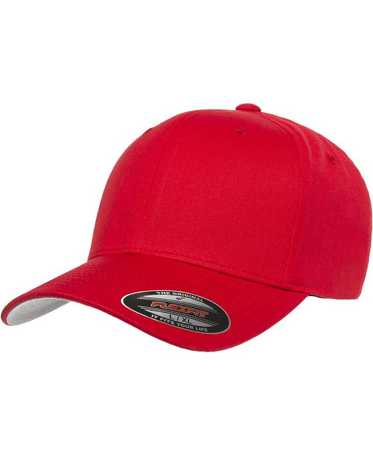 Flexfit 5001 - Casquette en coton sergé à 6 panneaux structurée à profil moyen