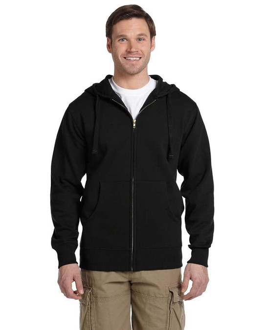 Econscious EC5650 - Sudadera con capucha de 11.67 oz. Orgánica/Reciclada con cierre completo