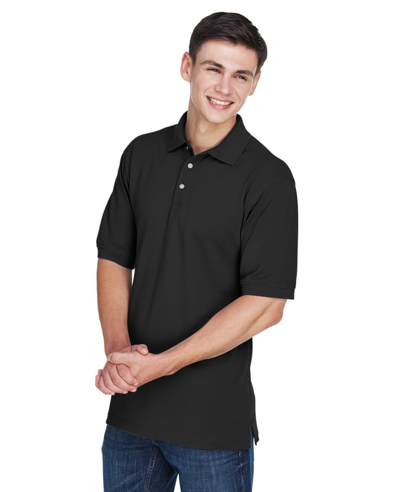 Harriton M265 - Men's 5.6 oz. Easy Blend Polo
