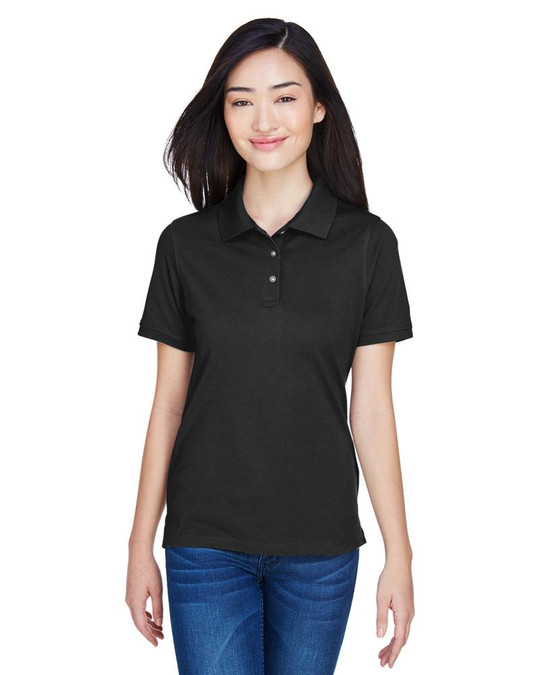 Harriton M265W - Polo Easy Blend pour femmes 5,6 oz.