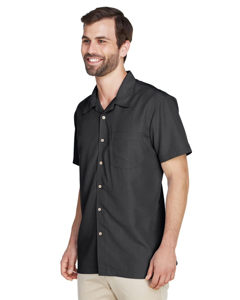 Harriton M560 - Men's Barbados Textured Camp Shirt