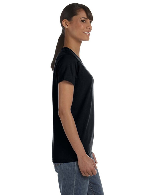 Gildan G500L - T-shirt ajusté pour femme en coton épais 5,3 oz.