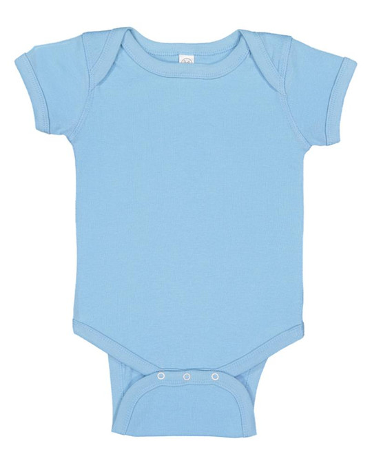 Rabbit Skins 4400 - Body para bebé de 5 oz. Baby Rib con hombros solapados