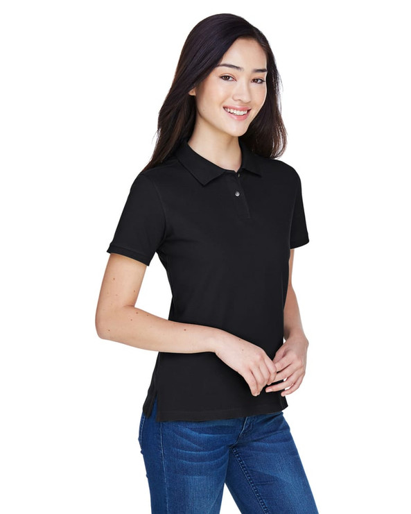 Harriton M200W - Ladies 6 oz. Ringspun Cotton Piqué Short-Sleeve Polo