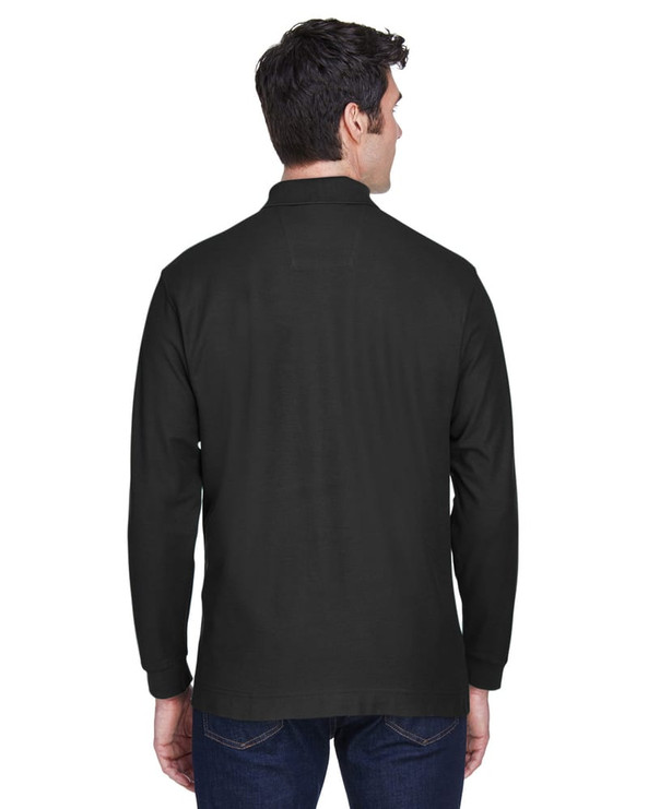 Devon & Jones D110 - Men's Pima Piqué Long-Sleeve Polo