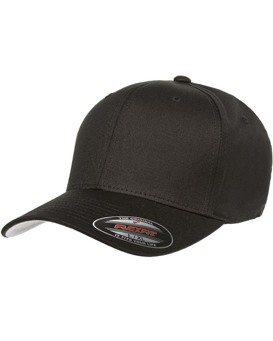 Flexfit 5001 - Casquette en coton sergé à 6 panneaux structurée à profil moyen