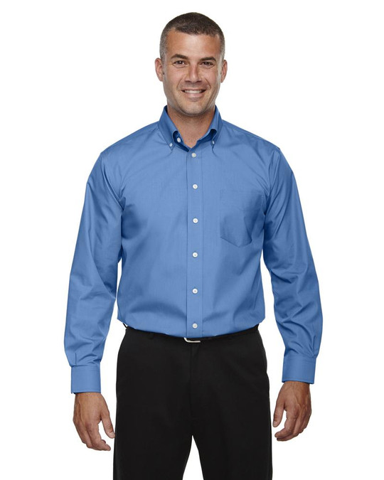 Devon & Jones D620T - Collection Tall Crown Chemise unie à manches longues en popeline