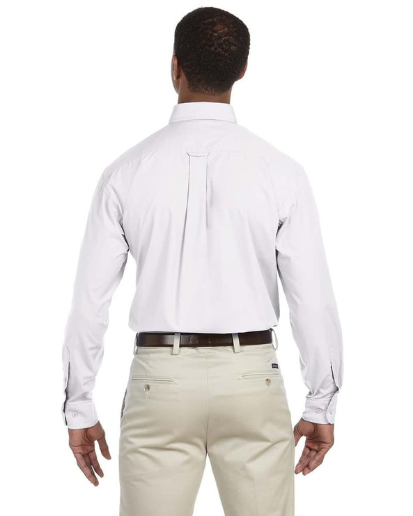 Harriton M510T - Men's Tall 3.1 oz. Essential Long-Sleeve Poplin