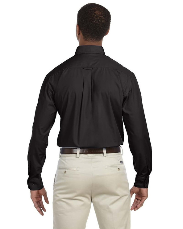 Harriton M510T - Men's Tall 3.1 oz. Essential Long-Sleeve Poplin