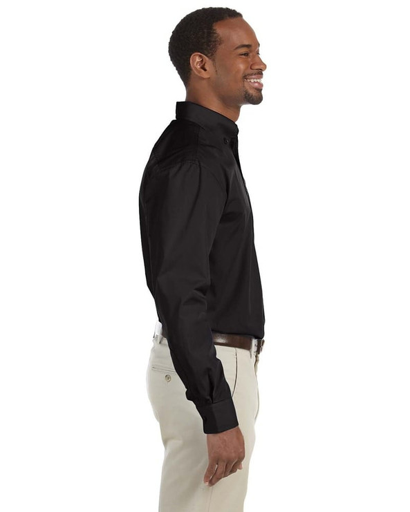 Harriton M510T - Men's Tall 3.1 oz. Essential Long-Sleeve Poplin