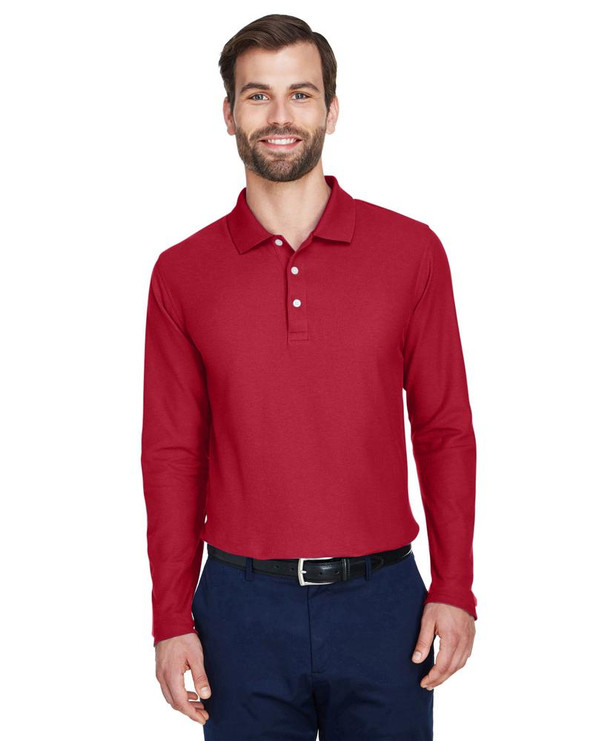 Devon & Jones DG170 - Men's DRYTEC20 Performance Long-Sleeve Polo