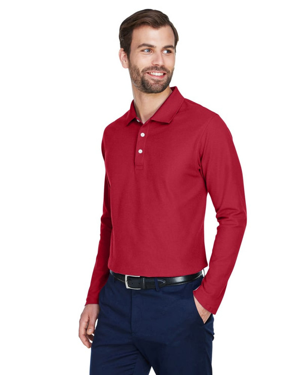 Devon & Jones DG170 - Men's DRYTEC20 Performance Long-Sleeve Polo