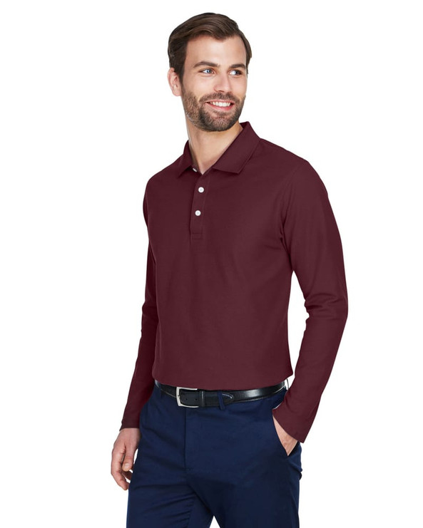Devon & Jones DG170 - Men's DRYTEC20 Performance Long-Sleeve Polo
