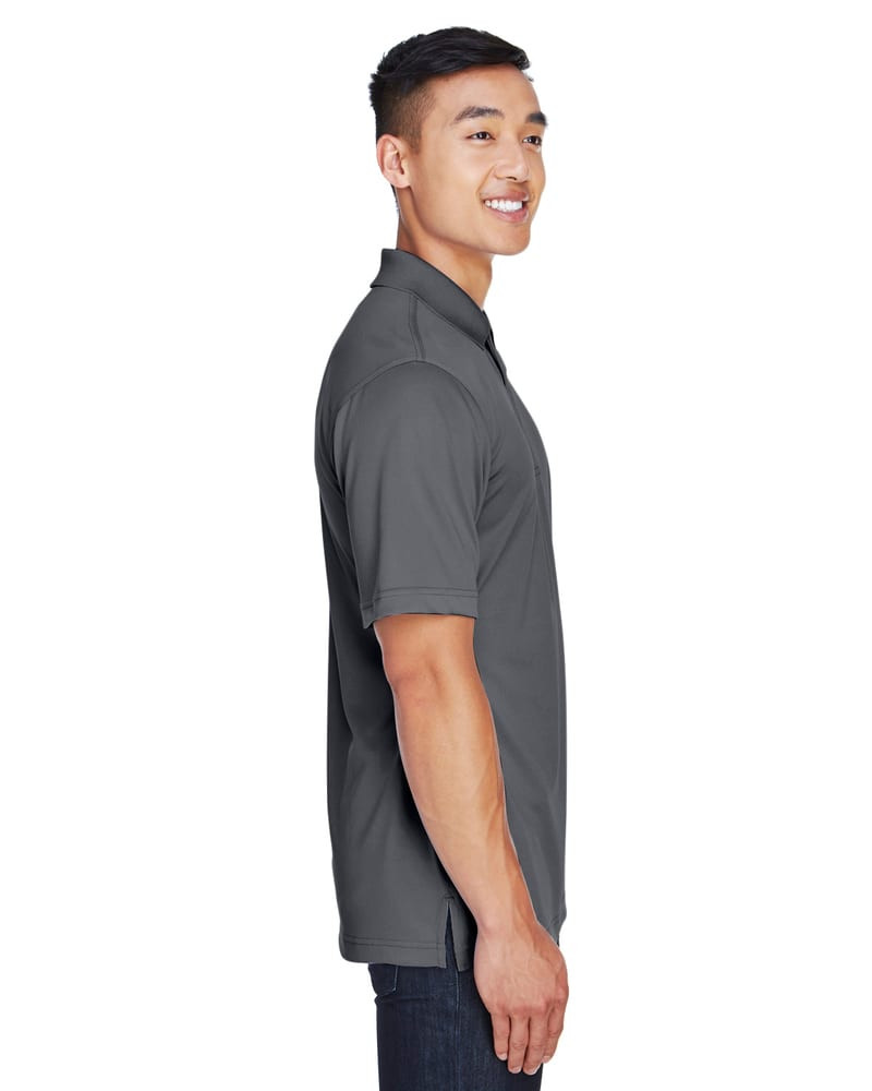 Harriton M345 - Men's Advantage IL Snap Placket Performance Polo
