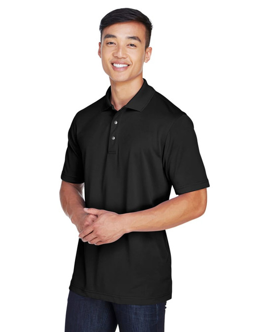 Harriton M345 - Men's Advantage IL Snap Placket Performance Polo