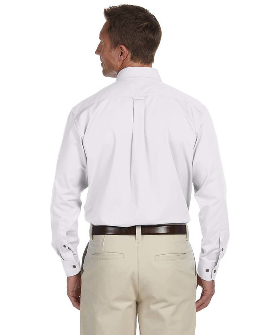 Harriton M500T - Men's Tall Easy Blend Long-Sleeve Twill