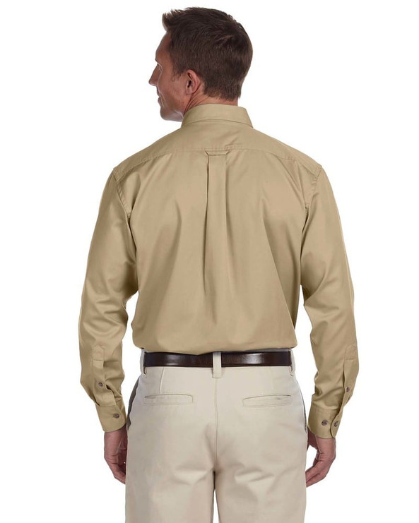 Harriton M500T - Men's Tall Easy Blend Long-Sleeve Twill