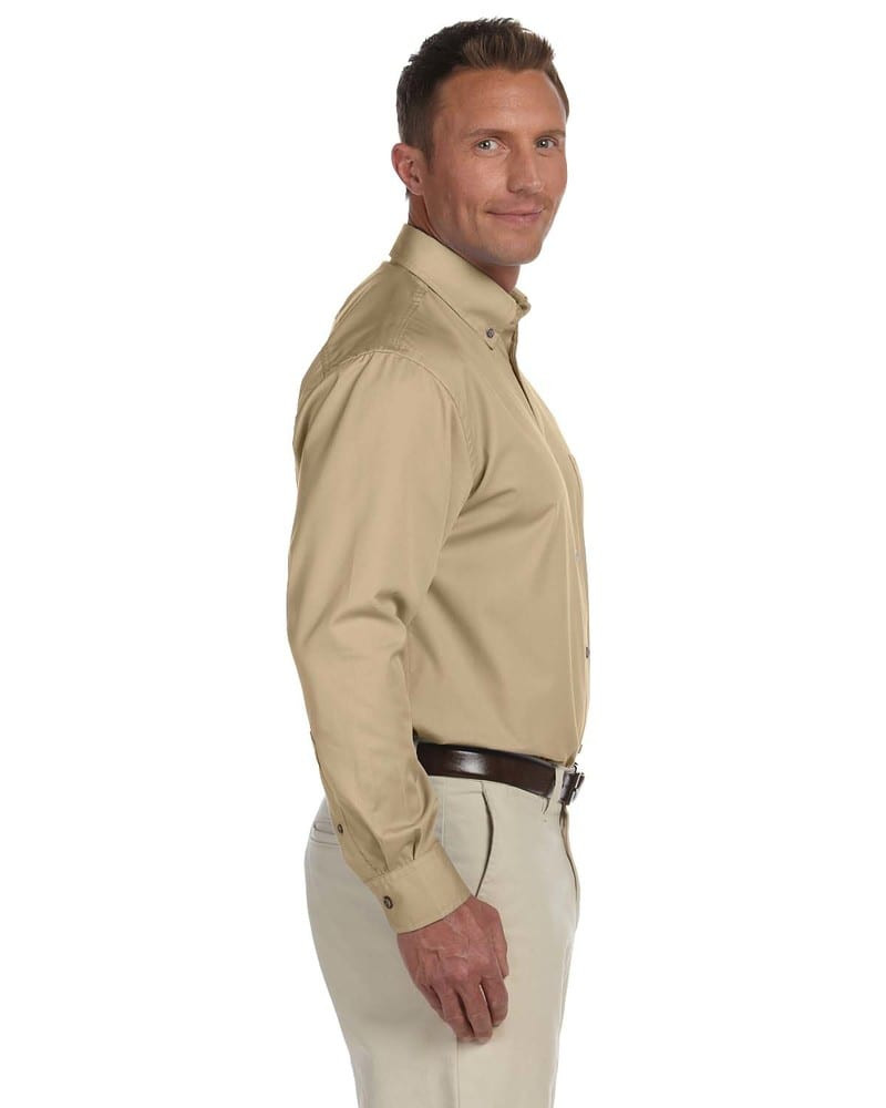 Harriton M500T - Twill à manches longues Tall Easy Blend