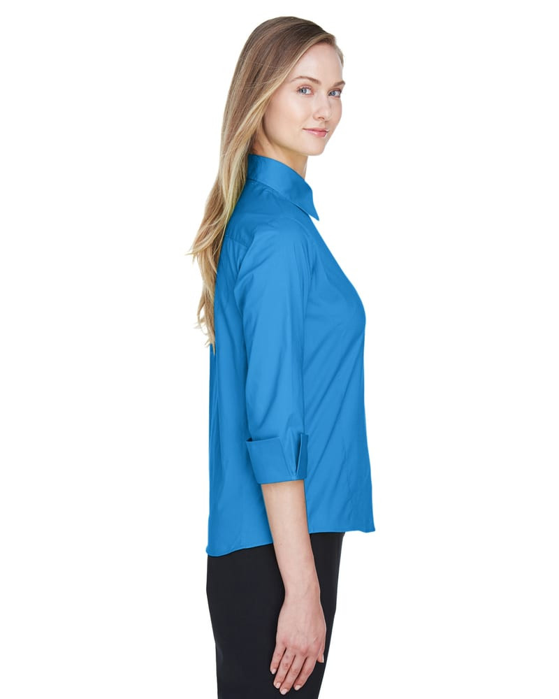 Devon & Jones DP625W - Ladies Three-Quarter Sleeve Stretch Poplin Blouse