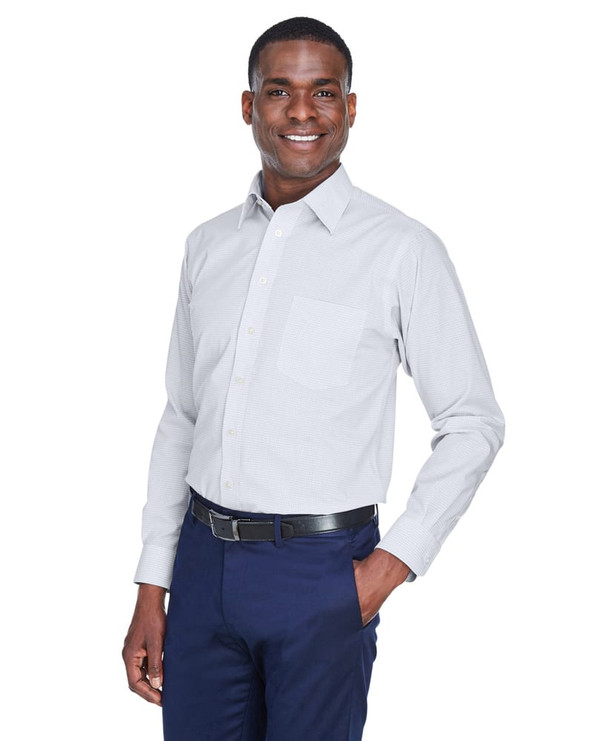 Devon & Jones DG510 - Men's Crown Collection Micro Tattersall
