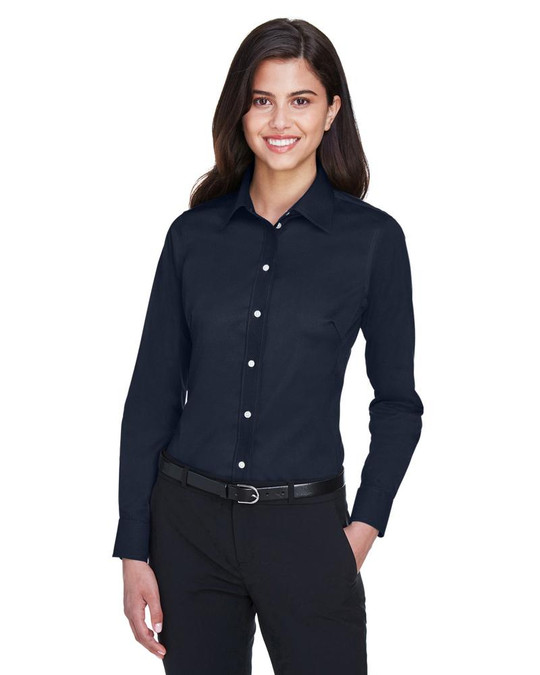Devon & Jones DG530W - Colección Crown para Damas Twill Elástico Sólido
