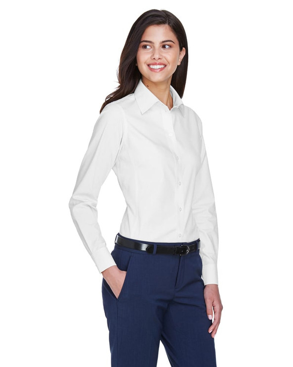 Devon & Jones D630W - Ladies Crown Collection Solid Oxford