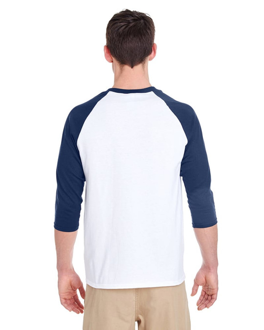 Gildan G570 - Raglan à manches ¾ en coton lourd