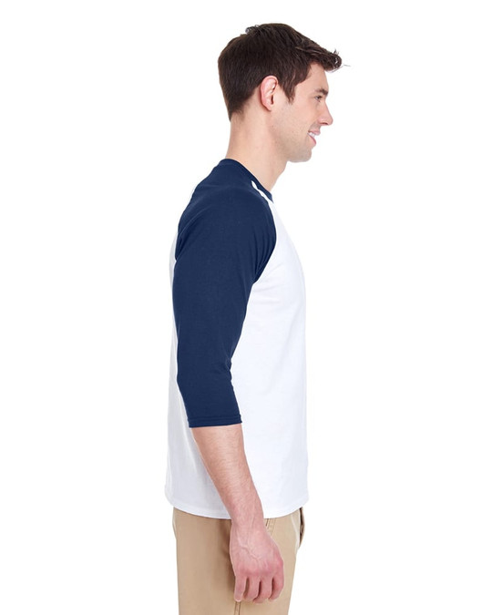 Gildan G570 - Raglan à manches ¾ en coton lourd