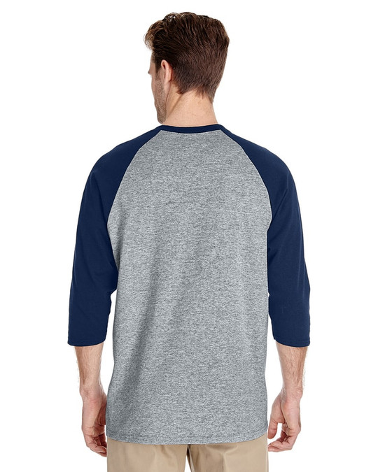 Gildan G570 - Raglan à manches ¾ en coton lourd