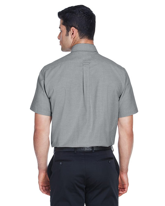 Harriton M600S - Chemise Oxford à manches courtes avec traitement anti-taches