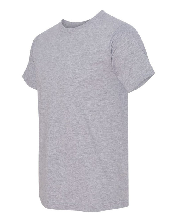 Bayside 5010 - USA Made Ringspun 50/50 Heather Unisex T-Shirt