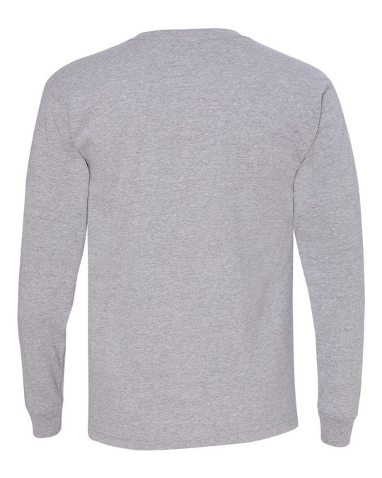 Bayside 5060 - Camiseta de Manga Larga 100% Algodón Hecha en USA