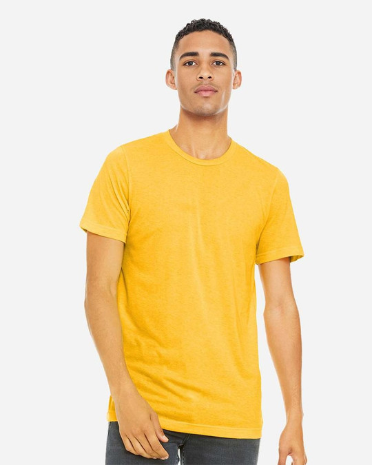 Bella+Canvas 3413 - Remera Unisex de tres materiales manga corta
