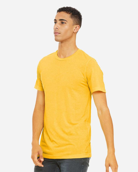 Bella+Canvas 3413 - Remera Unisex de tres materiales manga corta