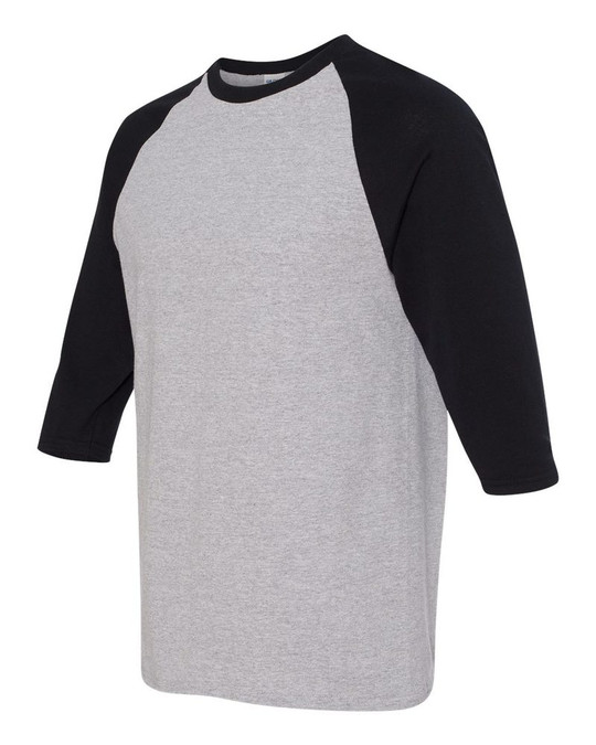 Gildan 5700 - T-shirt à manches raglan trois-quarts en coton lourd