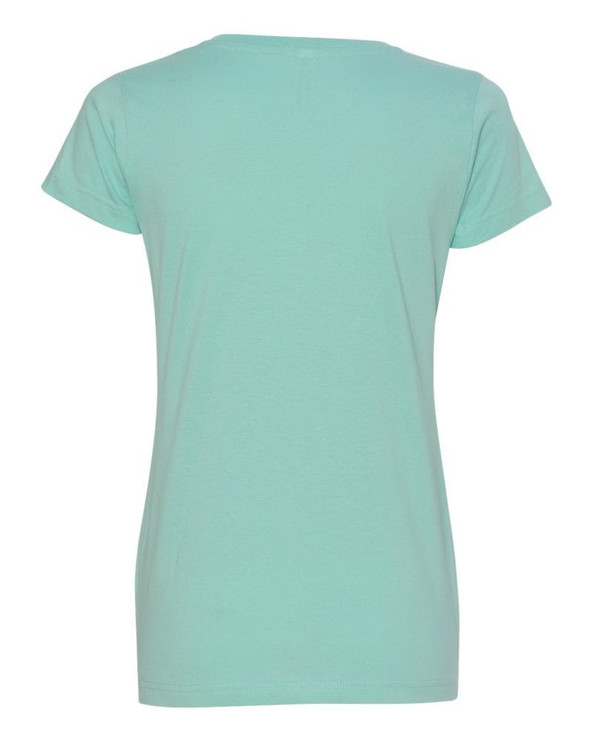 LAT 3507 - Remera fina de jersey con cuello en V