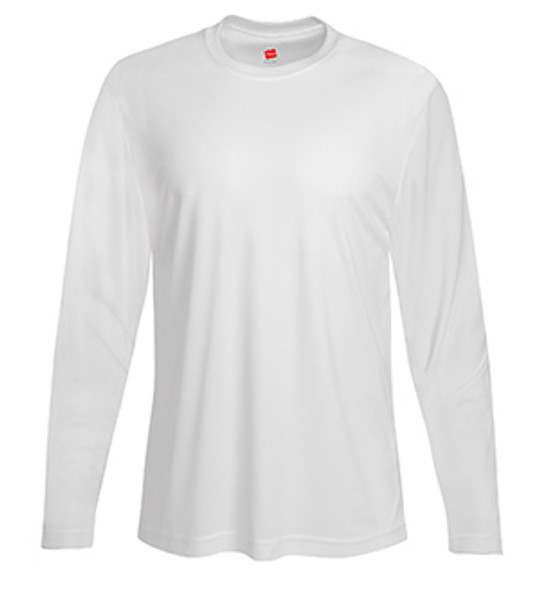Hanes 482L - Camiseta de Manga Larga de Rendimiento Cool Dri para Adultos